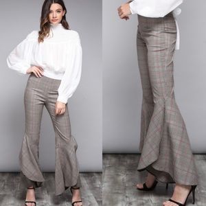 Sophisticated High Waist Cropped Flare Pants